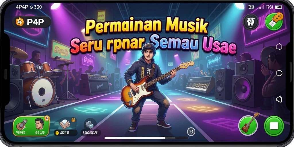 Tampilan gameplay yang menarik dan interaktif dalam 4P4P.