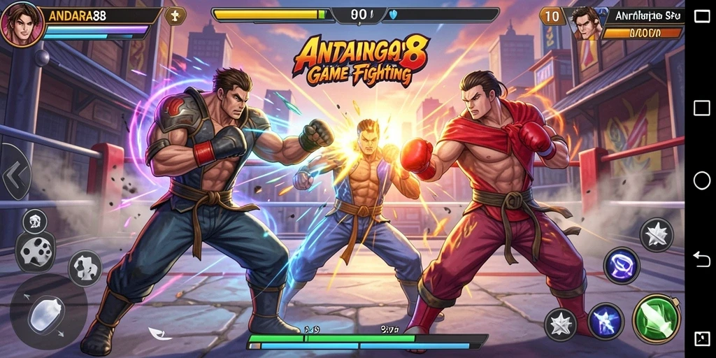 Gameplay Fighting seru dan mendebarkan di ANDARA88.