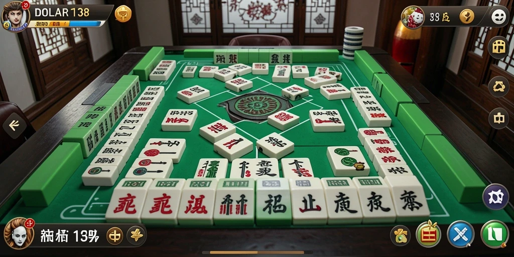 Tampilan gameplay menarik dari DOLAR138 yang menampilkan Mahjong seru.