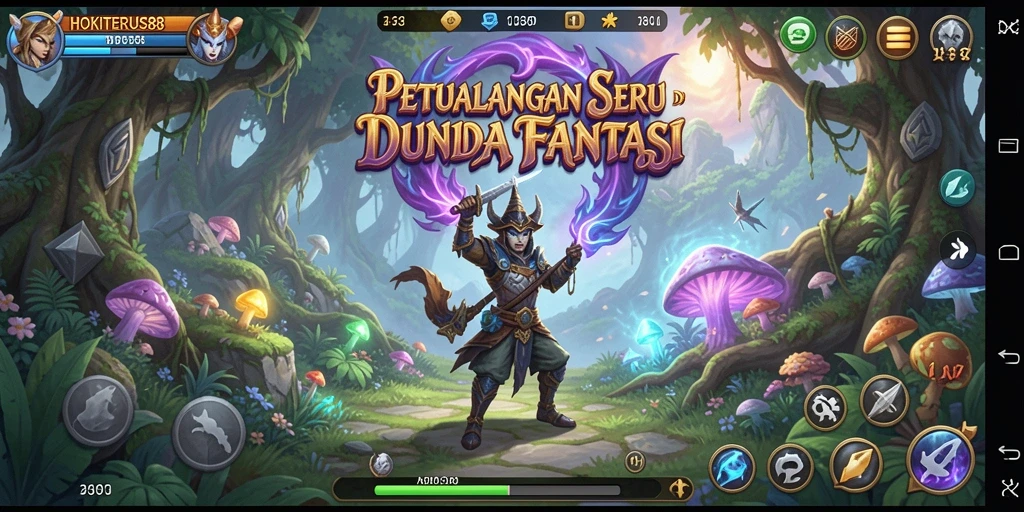 Tampilan gameplay HOKITERUS88 dengan aksi petualangan yang seru.
