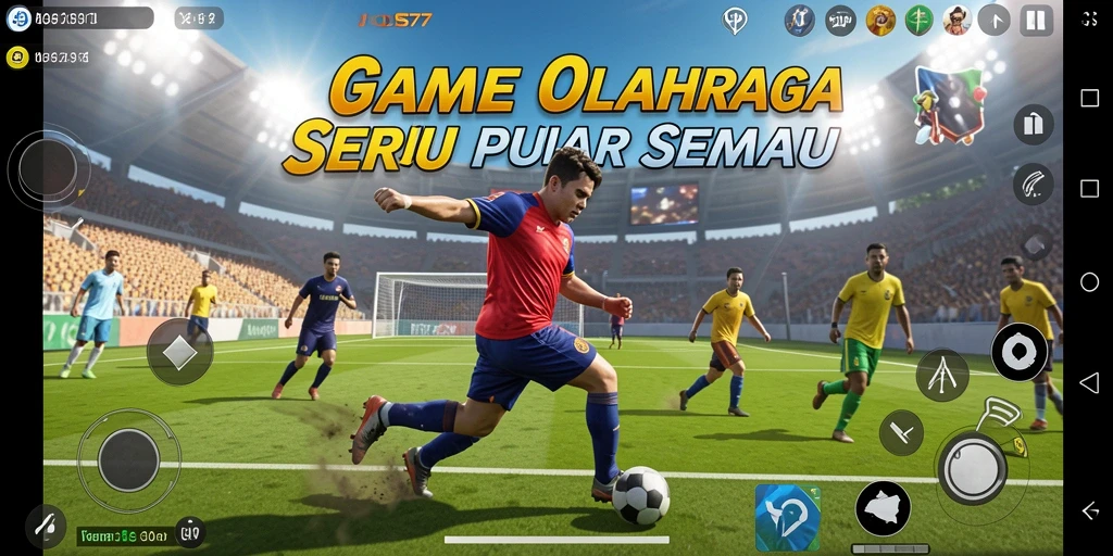 Tampilan gameplay seru di JOS77 dengan aksi olahraga intens.