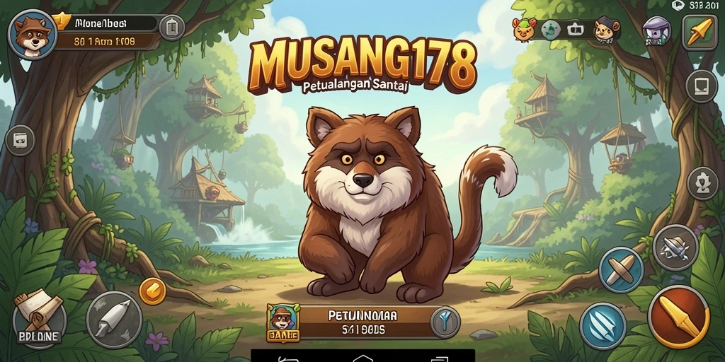 Tampilan gameplay MUSANG178 yang menarik dan penuh warna.