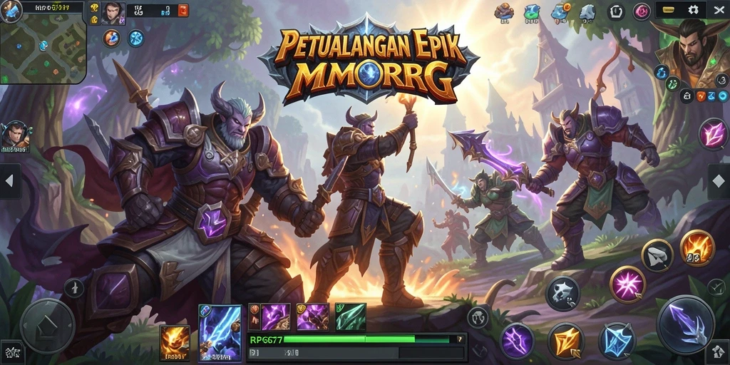 Tangkapan layar menunjukkan aksi seru dalam gameplay RP6677.