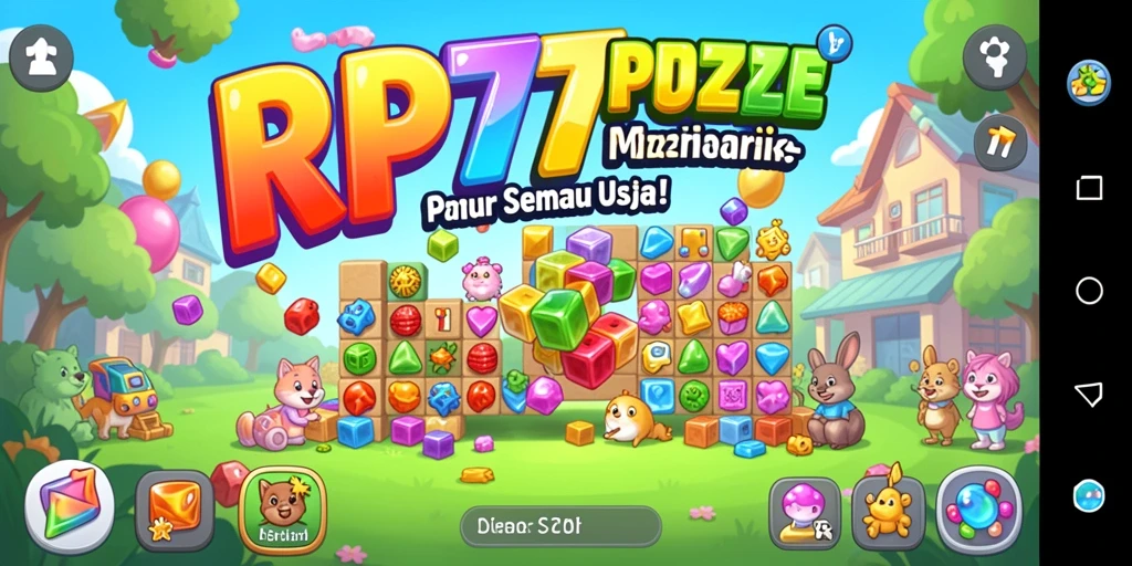 Tangkapan layar gameplay RP777 yang menampilkan tantangan puzzle yang menarik.