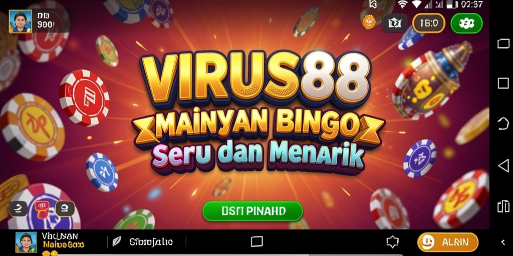 Tampilan gameplay Bingo yang menarik dan interaktif di VIRUS88.
